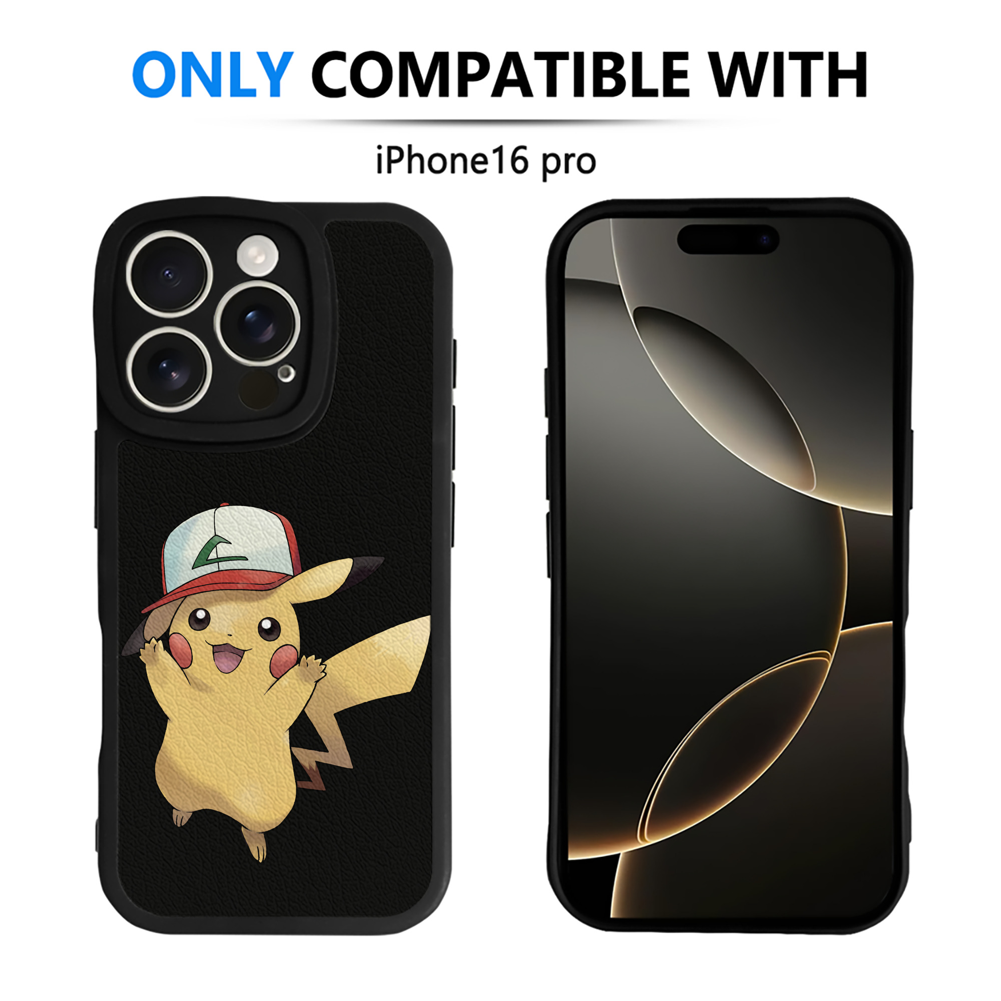 （画像用） ポケットモンスター Pokémon 【iPhone 16シリーズ対応】シリコンスマホケース（レザー調） 材質：シリコン